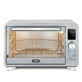 Salton NuRetro Digital Air Fryer Toaster Oven - Silver