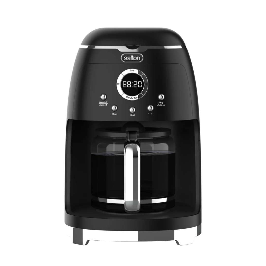 Salton NuRetro 12-Cup Digital Coffee Maker - Black