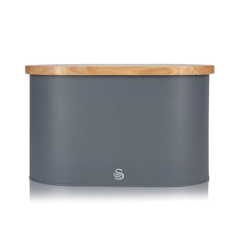 Swan Nordic Bread Bin - Grey