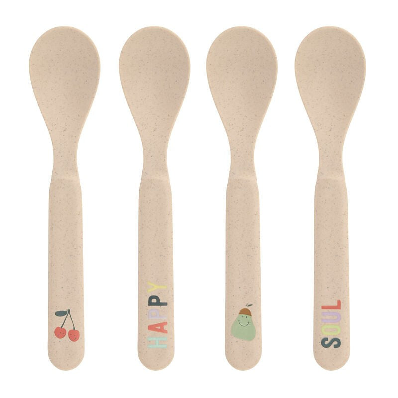 Lassig Toddler Spoons Happy Fruits Set Of 4