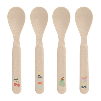 Lassig Toddler Spoons Happy Fruits Set Of 4