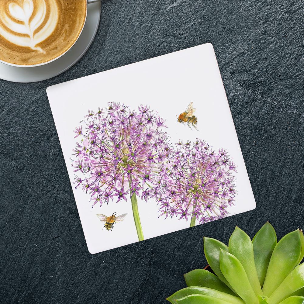 Lesser & Pavey Coaster 4" Allium