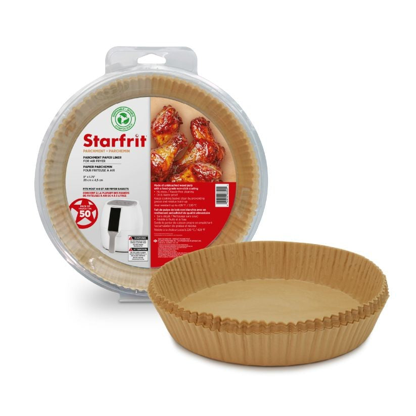 Starfrit Air Fryer Parchment Paper Liner 50 Pack - Round