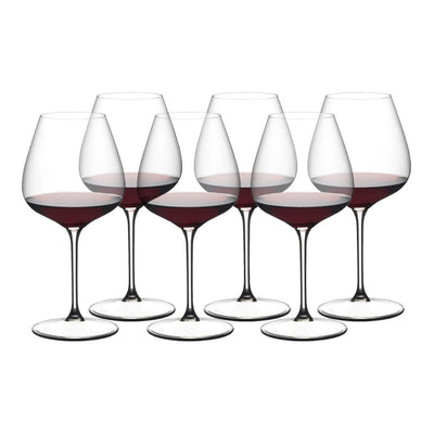 Riedel Grape Pinot Noir Red Wine Value Glass Set Of 6