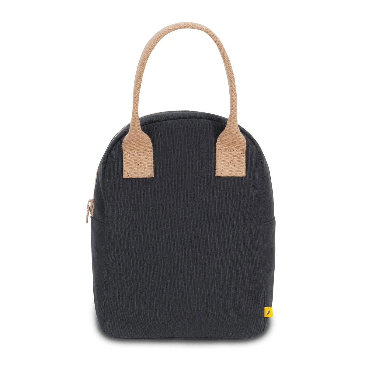Fluf Zipper Lunch Bag - Off-Black