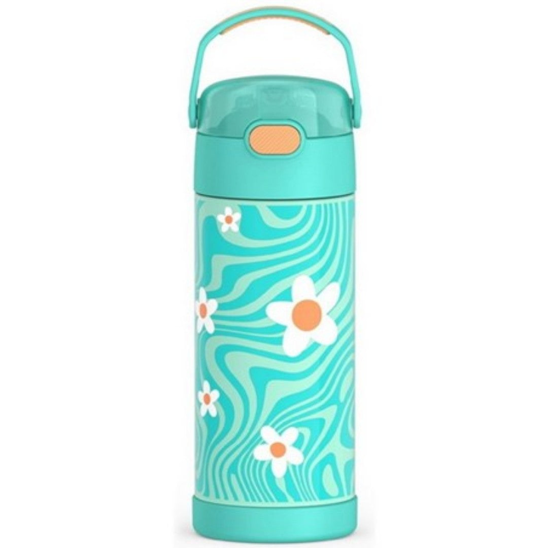 Thermos FUNtainer 14oz Water Bottle Wavy Daisy