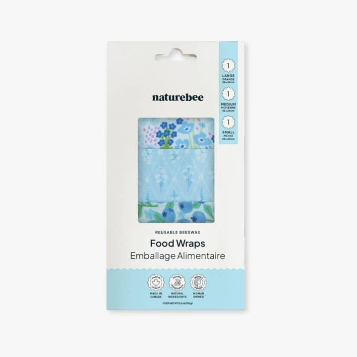 Nature Bee Beeswax Wrap Variety 3 Pack