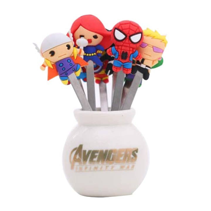 Mum Made Yum Avengers Food Picks Set Of 8