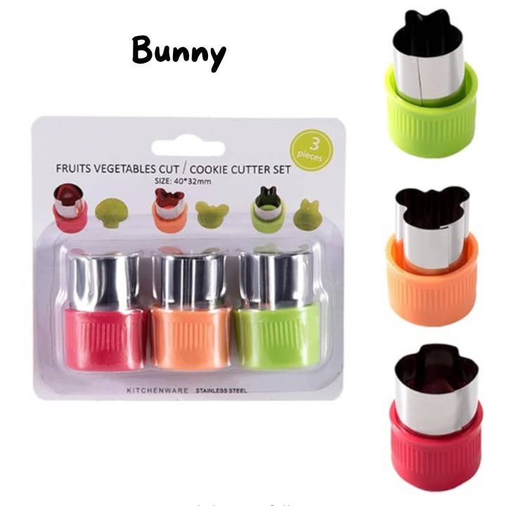 Mum Made Yum Veggie Cutters Set Of 3 - Bunny