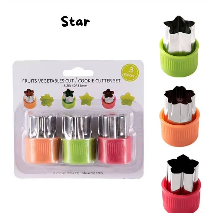 Mum Made Yum Veggie Cutters Set Of 3 - Star