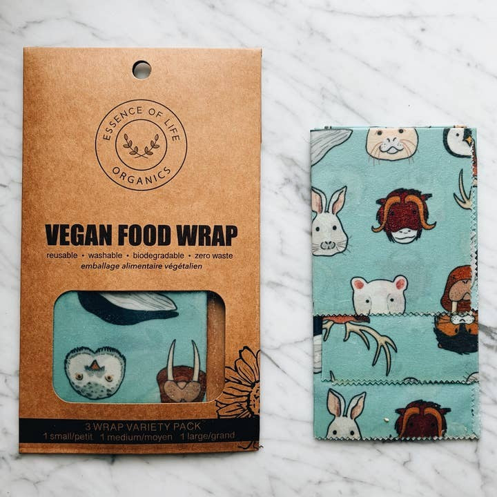 Essence Of Life Vegan Food Wrap Variety 3 Pack - Arctic Animals