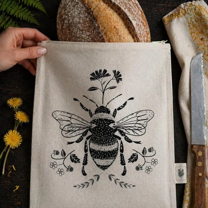 Your Green Kitchen Bread Bag - Bee