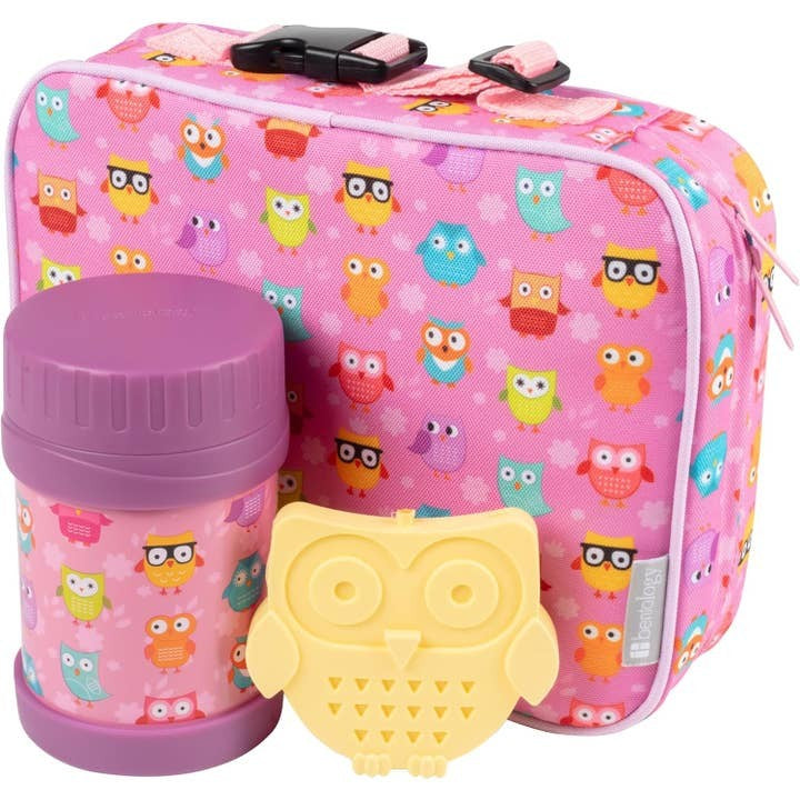 Bentology 3-In-1 Food Jar Lunch Kit - Owl