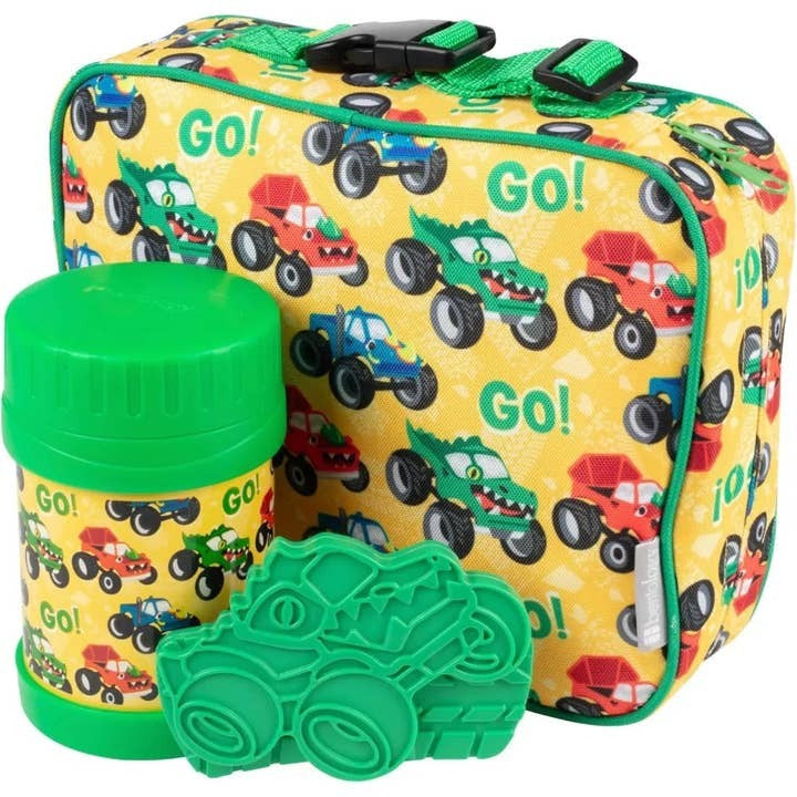 Bentology 3-In-1 Food Jar Lunch Kit - Monster Truck