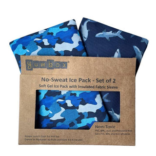Yumbox Gel Ice Pack Set Of 2 Sharks & Camo