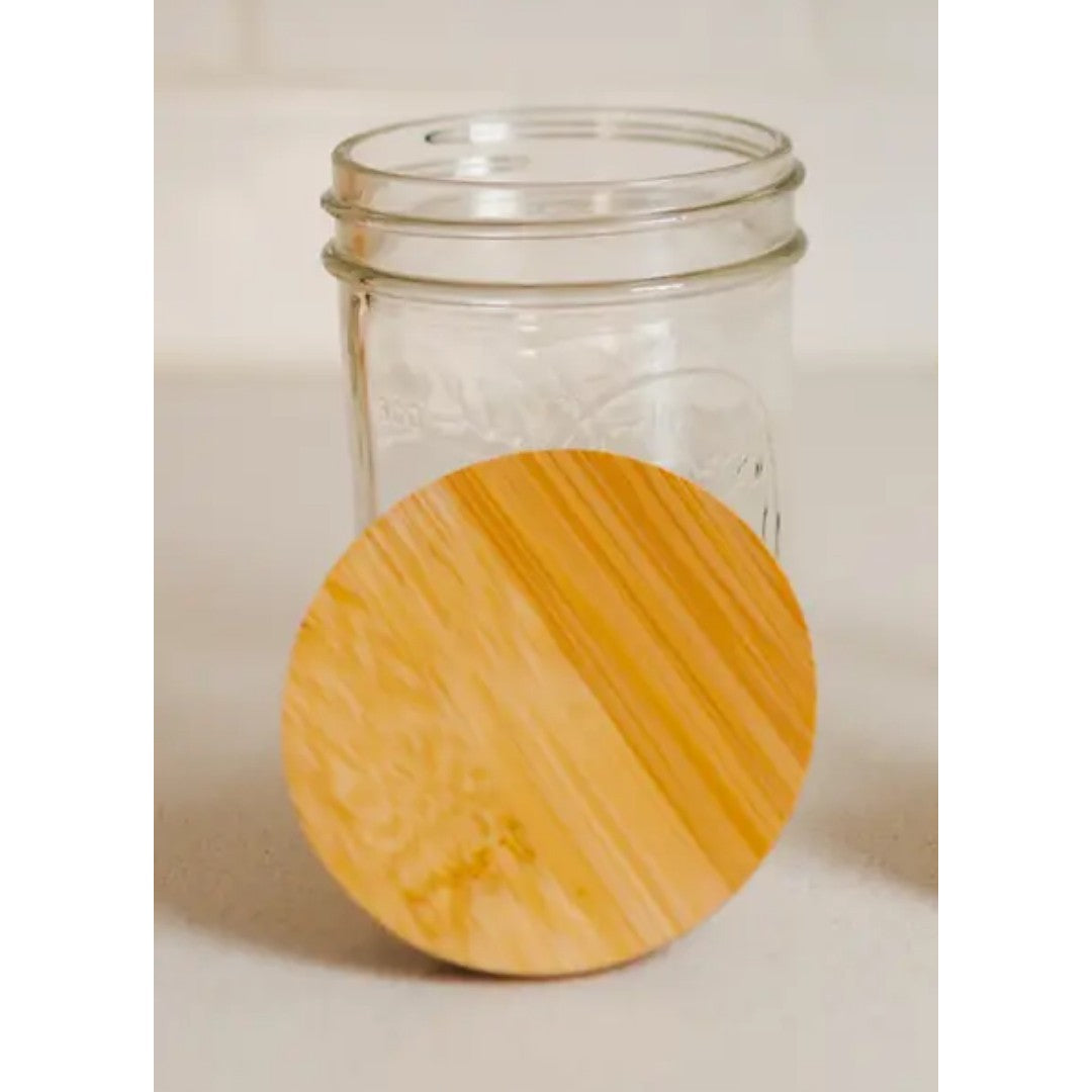 Bamboo Switch Mason Jar Lids