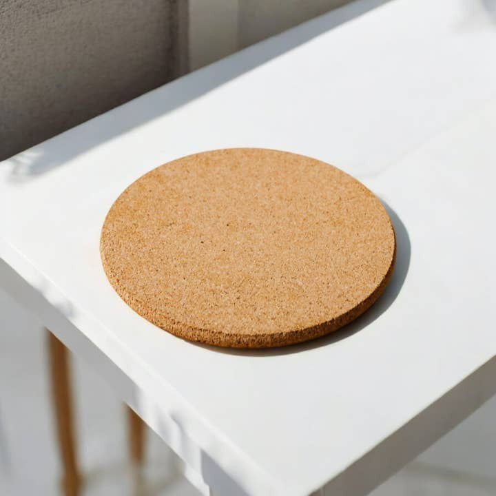 Bamboo Switch Cork Trivet 7"