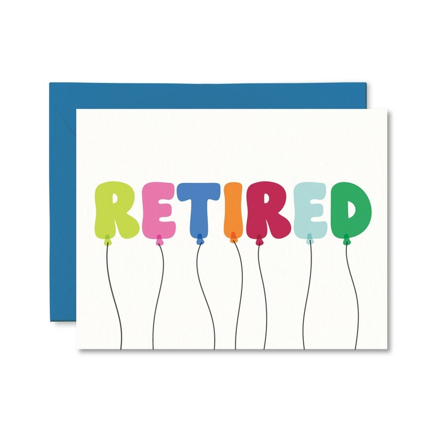 Pretty By Her Retirement Card - Balloons