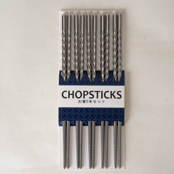 Urban Tokyo Chopsticks Set Of 5 - Twisted Swirl