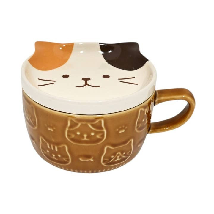 Urban Tokyo Mug 7oz & Lid - Orange Cat