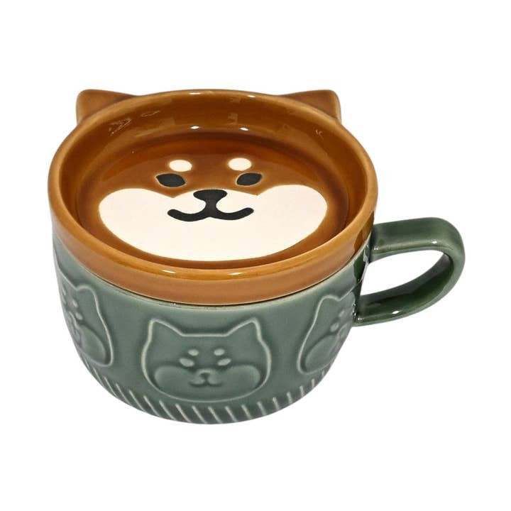 Urban Tokyo Mug 7oz & Lid - Shiba Inu Dog