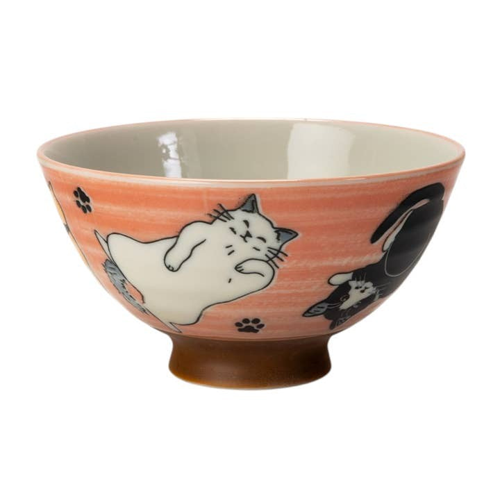 Urban Tokyo 10oz Rice Bowl - Neko Cat Pink