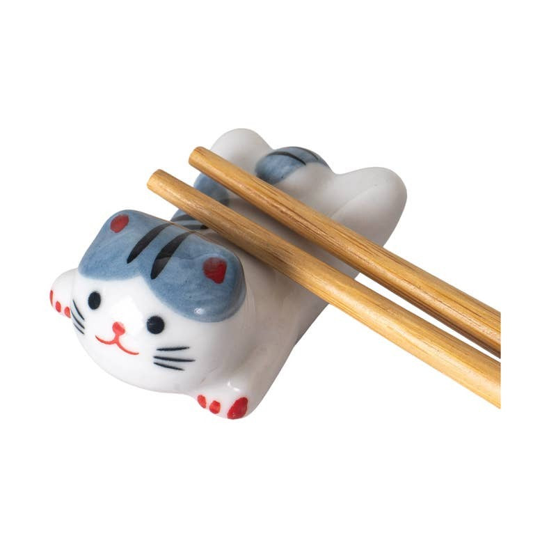 Urban Tokyo Chopstick Rest - Grey Cat