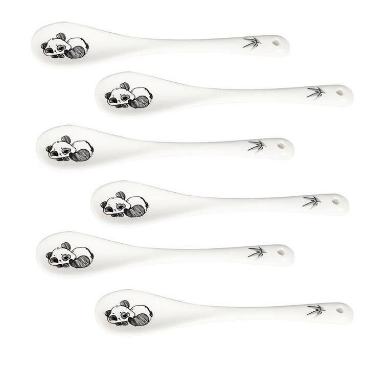 Urban Tokyo Porcelain Salt Spoon EACH - Panda Sleep