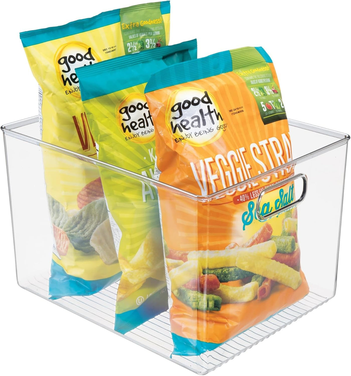 iDesign Linus Clear Plastic Deep Organizer - 8" Height