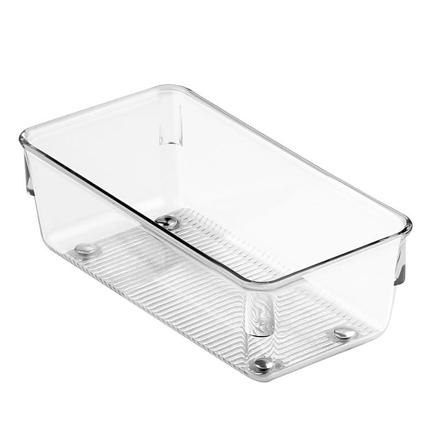 iDesign Linus Clear Plastic Organizer - 2" Height