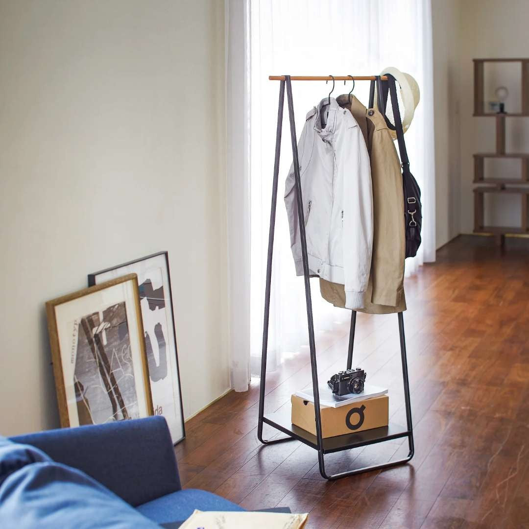 Yamazaki Tower Coat Rack With Shelf
