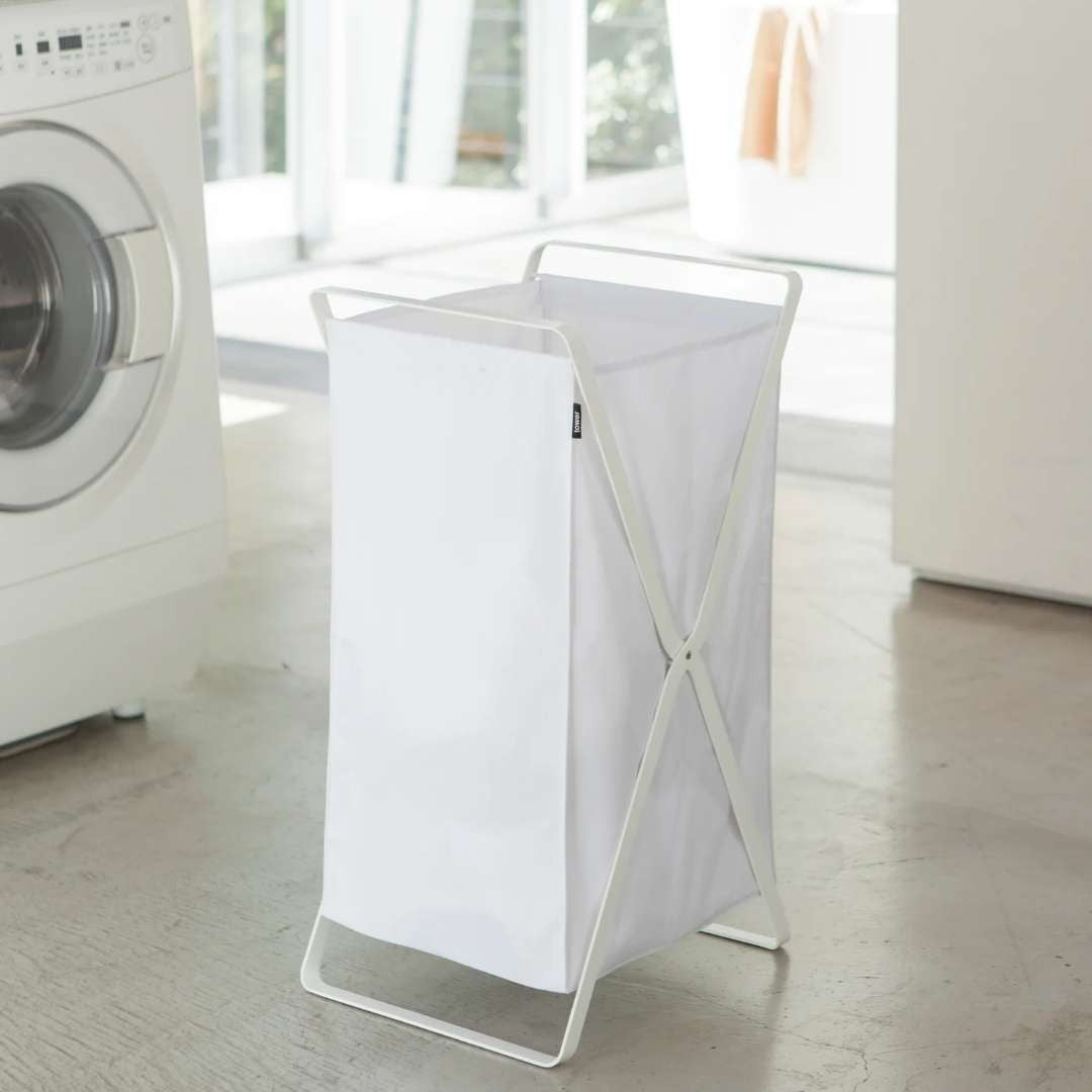 Yamazaki Tower Collapsible Laundry Hamper