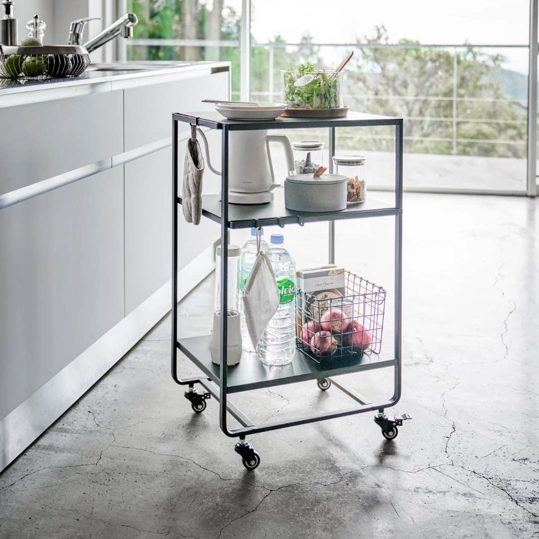 Yamazaki Tower Rolling Utility Cart
