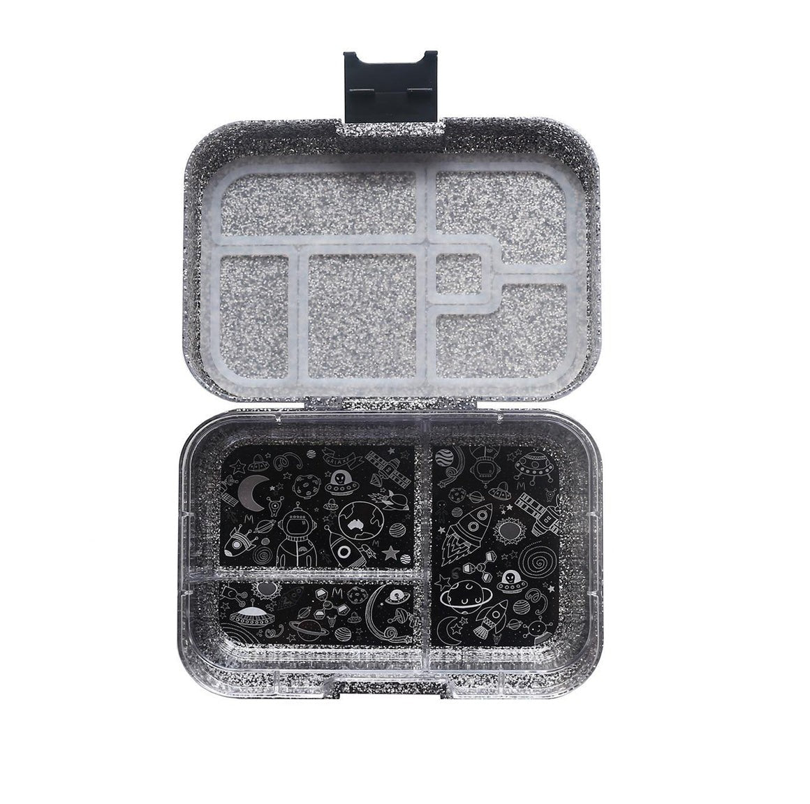 MunchBox Bento Lunchbox - Mega3 Sparkle Black