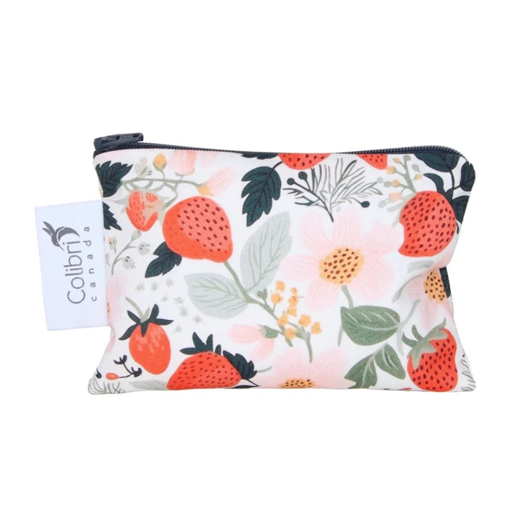 Colibri Reusable Snack Bag - Strawberry Patch