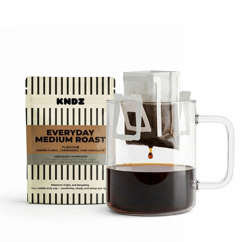 KNDZ Single Size Pour-Over Drip Bag Coffee - Everyday Medium Roast