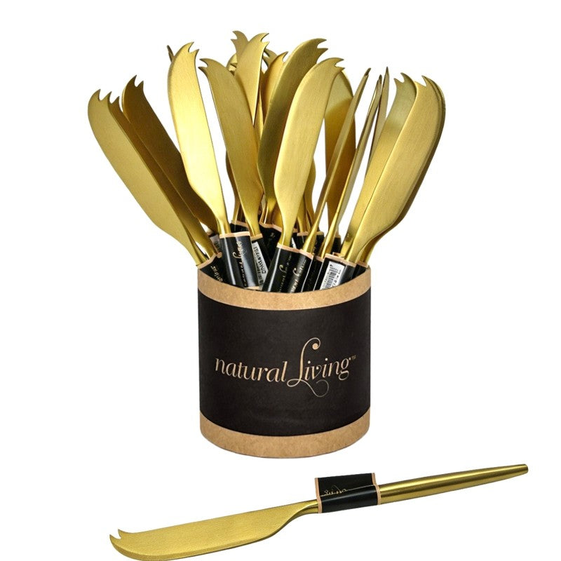 Natural Living Brushed Gold Small Appetizer Knife