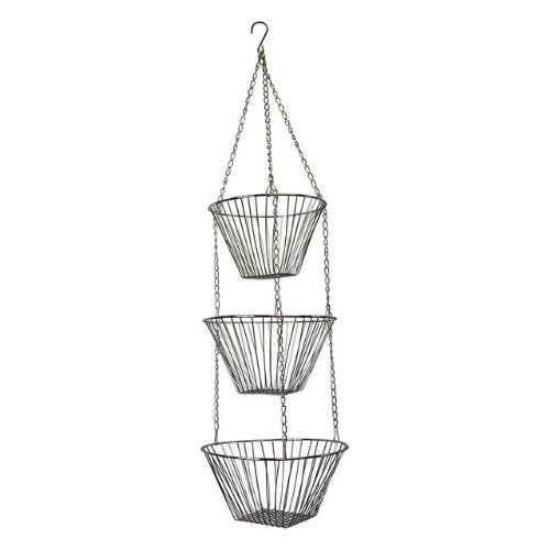 Fox Run Chrome 3-Tier Hanging Basket