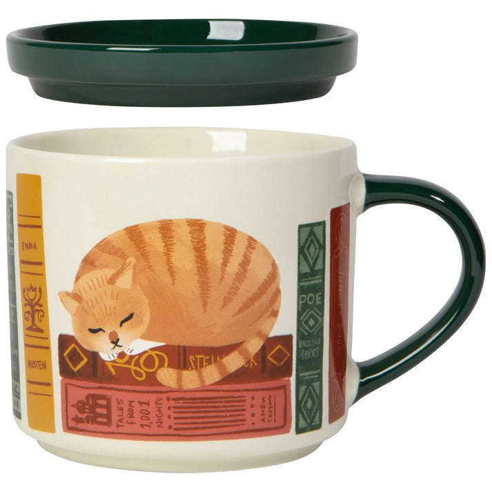 Danica Mug 14oz With Lid - Book Club