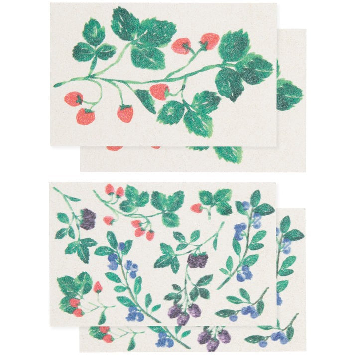 Now Designs Pop Up Sponge Berry Bramble Set Of 4