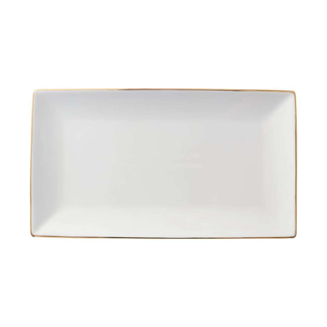 Maxwell &amp; Williams Rectangular Platter White &amp; Gold