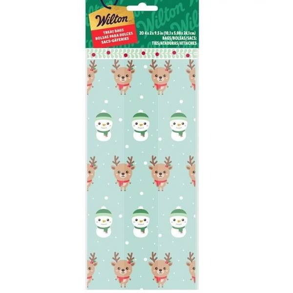 WIlton Christmas Santa Friends Treat Bag 20 Pack