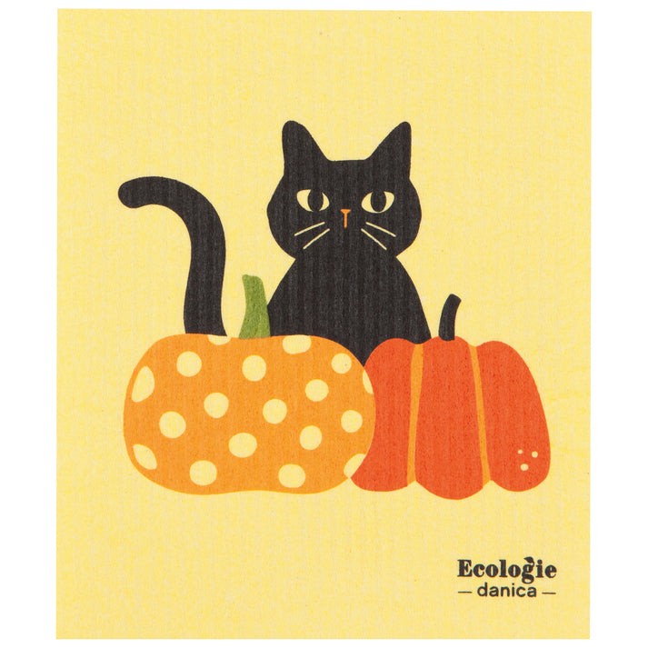 Now Designs Swedish Dish Cloth Hallows' Eve Halloween Cat