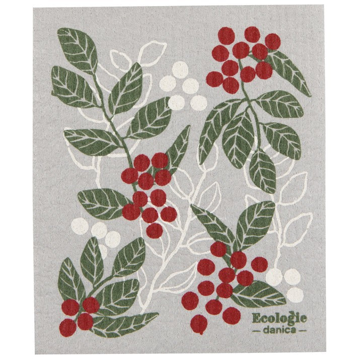 Now Designs Christmas Swedish Dish Cloth Merry Berry
