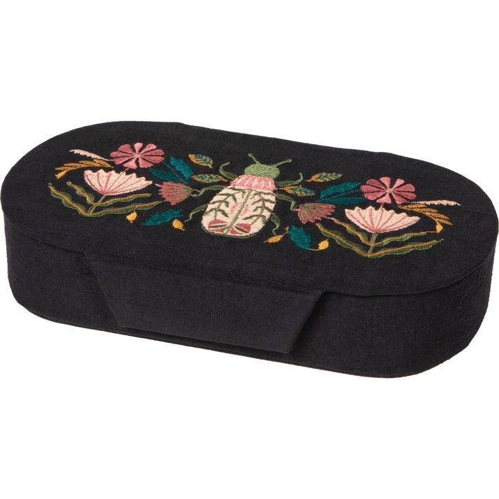 Danica Embroidered Jewelry Box - Amulet Black