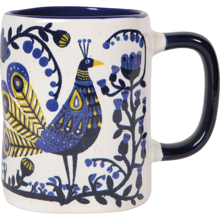 Danica Designer Mug 18oz Peacock Perch