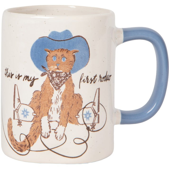Danica Designer Mug 18oz First Rodeo Cat