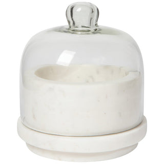 Danica White Marble 10oz Butter Dish
