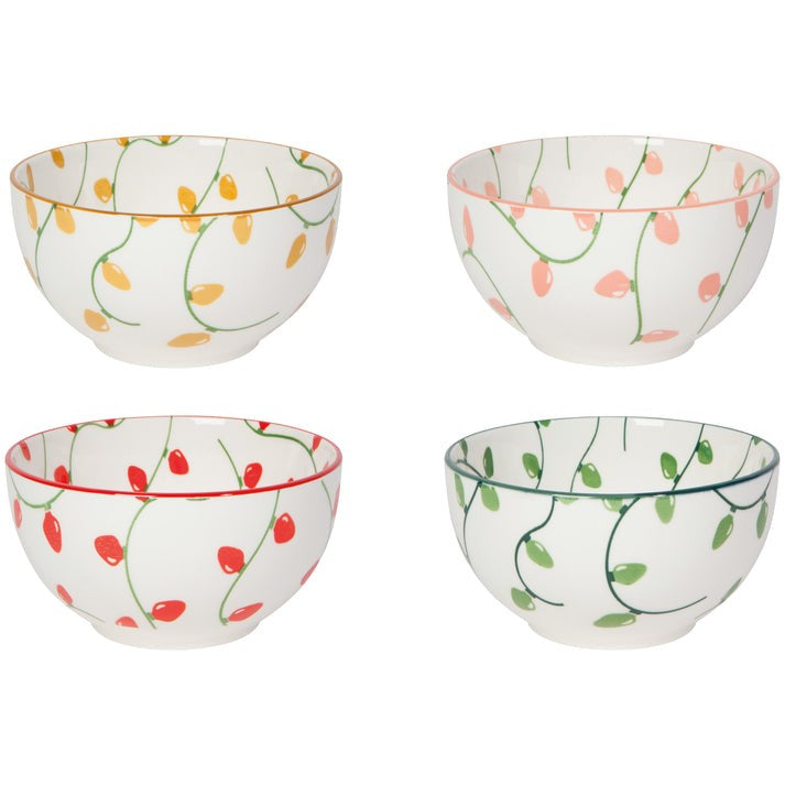 Danica Christmas Holiday Glow Bowl Set Of 4