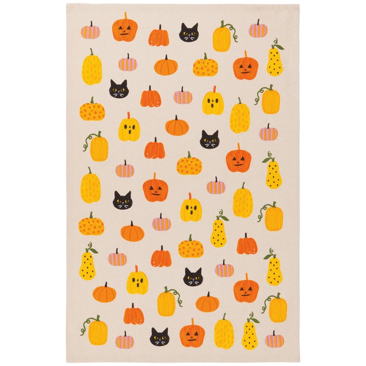 Danica Tea Towel Hallows' Eve Halloween Cat